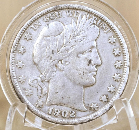 1902 Barber Half Dollars, P,O,S Mints - Choose by Mint / Grade! - Philadelphia Mint - 1902 Barber Silver Half Dollar