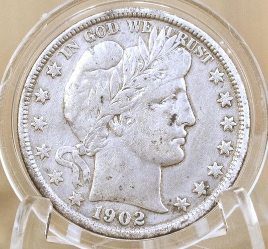 1902 Barber Half Dollars, P,O,S Mints - Choose by Mint / Grade! - Philadelphia Mint - 1902 Barber Silver Half Dollar
