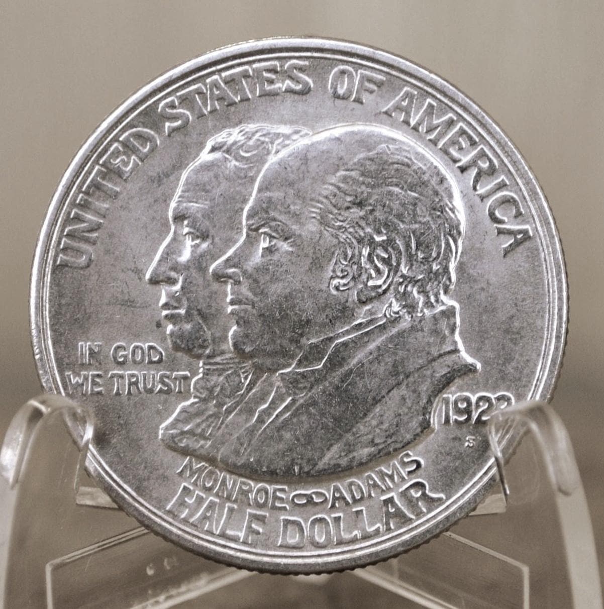 Authentic 1923S Monroe Doctrine Centennial Half Dollar - Choose by Grade - 1923 Monroe Silver Commemorative Half Dollar 1923 S