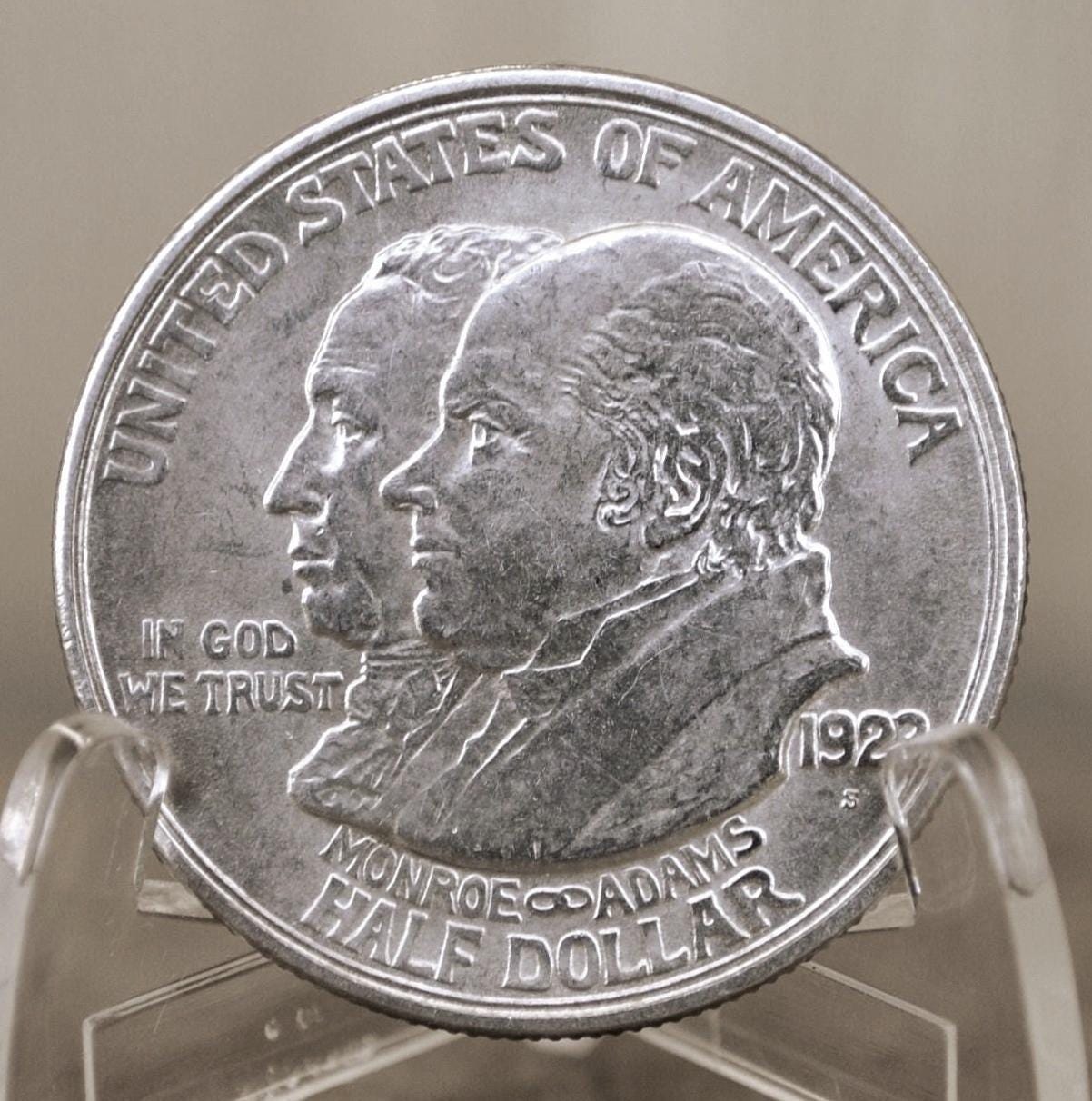 Authentic 1923S Monroe Doctrine Centennial Half Dollar - Choose by Grade - 1923 Monroe Silver Commemorative Half Dollar 1923 S