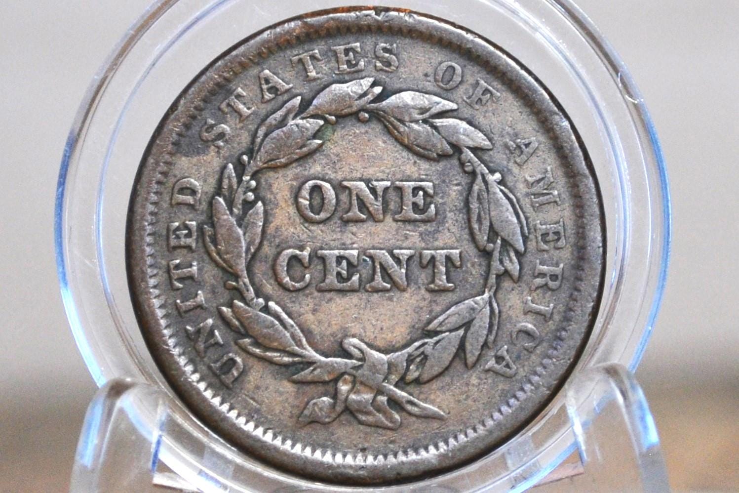 1840 Braided Hair Large Cent - Choose by Grade / Coin - 1840 Coronet Cent - 1840 US Large Cent - Braided Hair 1839 to 1857