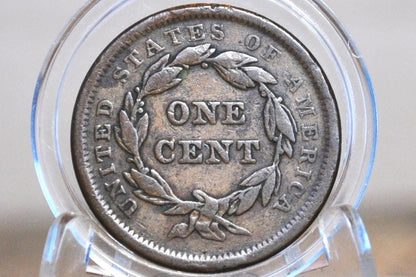 1840 Braided Hair Large Cent - Choose by Grade / Coin - 1840 Coronet Cent - 1840 US Large Cent - Braided Hair 1839 to 1857