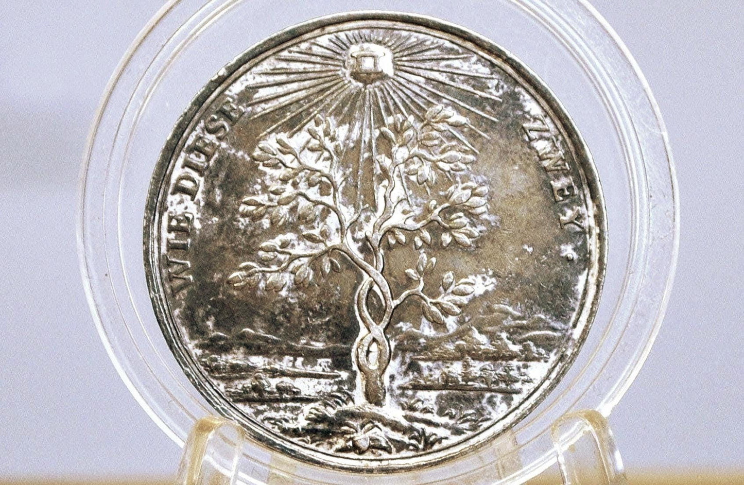 18th Century German Male Friendship Medallion - German Medallion Friendship Token