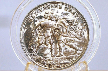 18th Century German Male Friendship Medallion - German Medallion Friendship Token