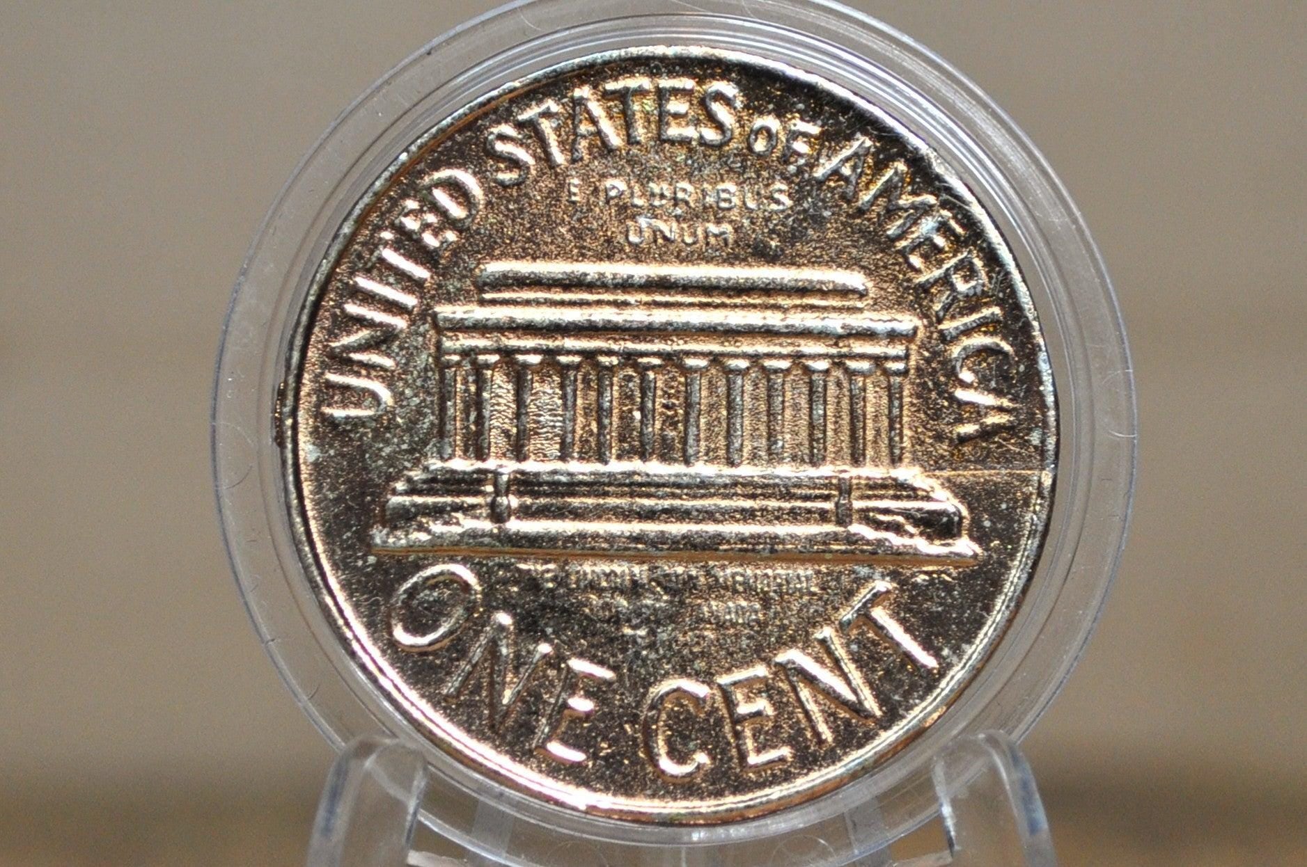 1965 Paperweight Play Money Penny - 1965 Lincoln Penny Gag Gift - Lincoln Penny Novelty Display Item