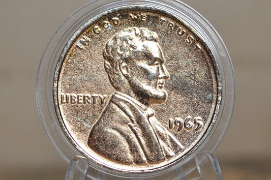 1965 Paperweight Play Money Penny - 1965 Lincoln Penny Gag Gift - Lincoln Penny Novelty Display Item