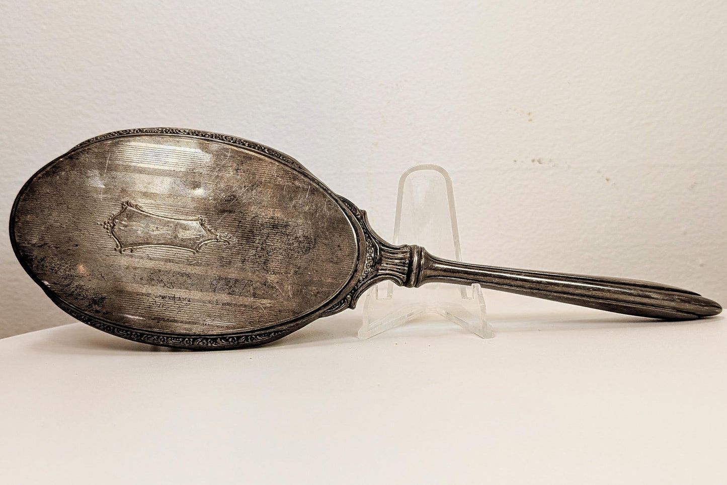 Antique Sterling Silver Hairbrush - Tested Sterling Silver - Antique Hairbrush - Chip on Handle