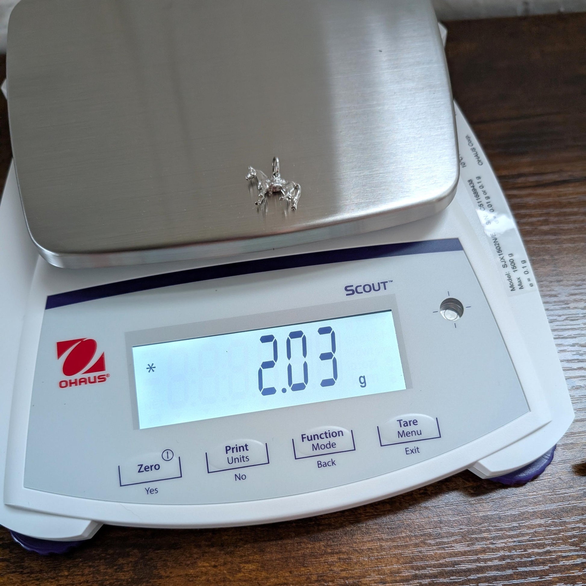 Vintage Sterling Horse Charm - 925 Silver Saddled Equine - 2.03 Grams