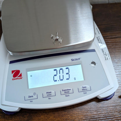 Vintage Sterling Horse Charm - 925 Silver Saddled Equine - 2.03 Grams