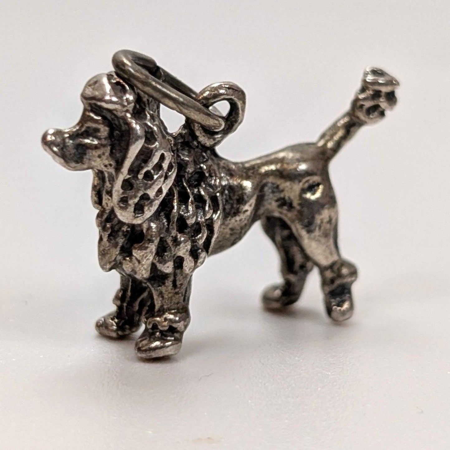 Vintage Sterling Poodle Charm - 925 Silver Show Dog- 4.13 Grams