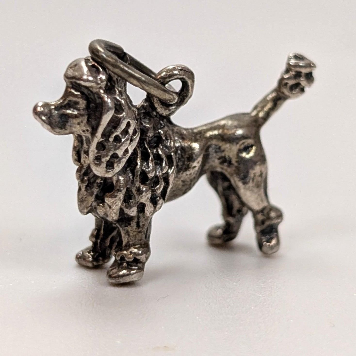 Vintage Sterling Poodle Charm - 925 Silver Show Dog- 4.13 Grams