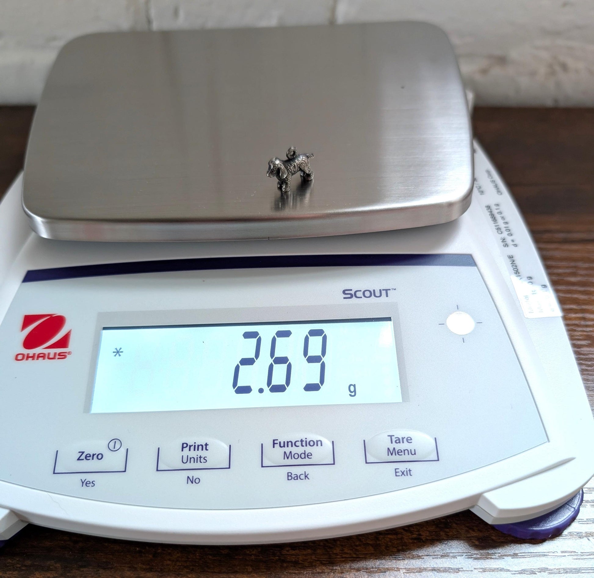 Vintage Sterling Dog Charm - 925 Silver Hunting Dog - Spaniel - Setter