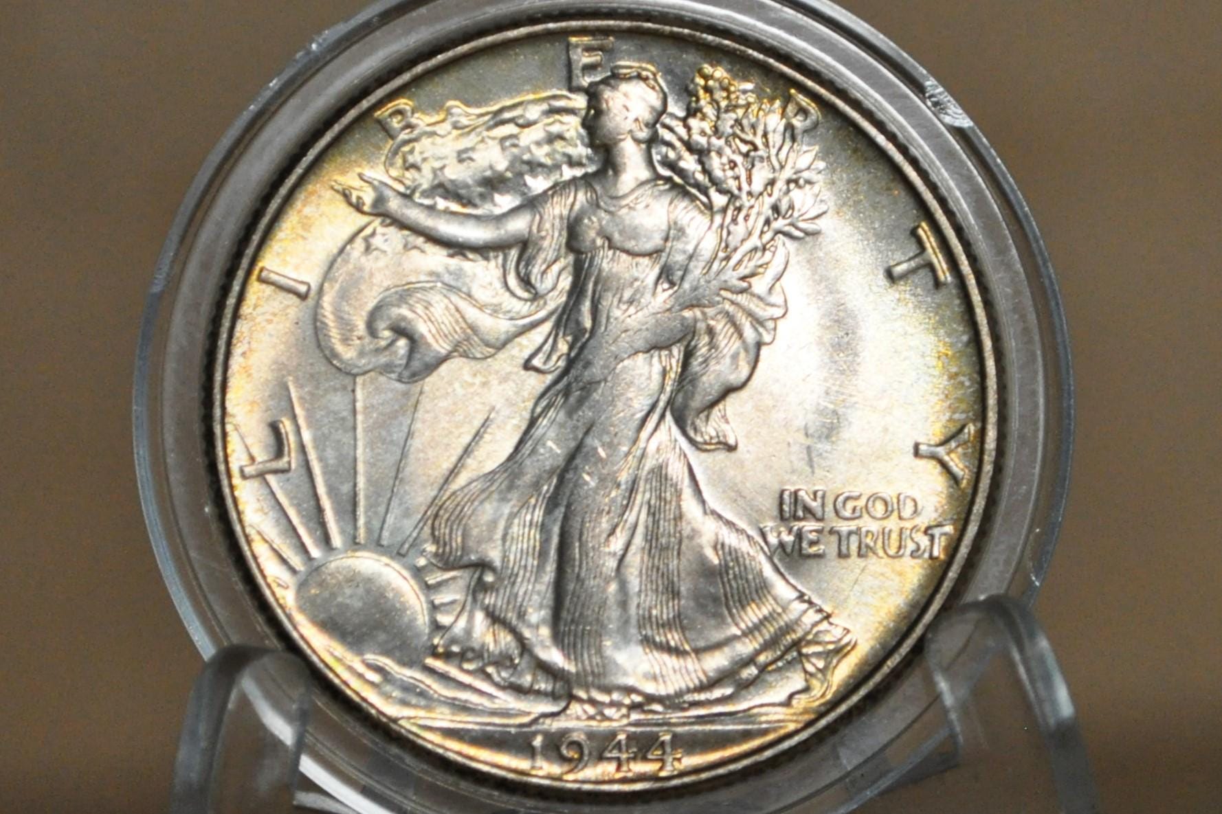 1944 Walking Liberty Half Dollar - Choose by Grade - Philadelphia Mint - 1944-P Half Dollar Wlh 1944