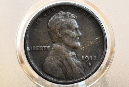 1913-S Wheat Penny - Choose by Grade - 1913 S Wheat Ear Cent - San Francisco Mint - Wheat Ear Cent 1913 S - Semi-Key Date