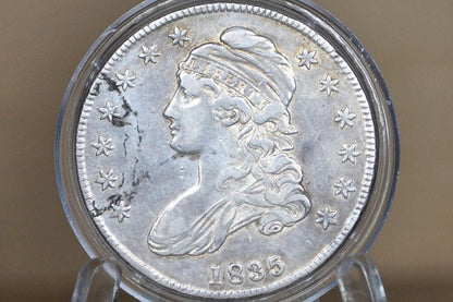 1835 Capped Bust Half Dollar - XF/AU - 1835 Half Dollar US Half Dollar 1835 Silver Half Dollar