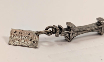 Sterling San Francisco California Golden Gate Bridge Charm - Antique Golden Gates Bridge Sterling Silver By Bell Pendant