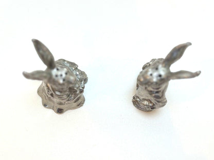 Dressed Rabbits Salt & Pepper Shakers By Vagabond - Antique Easter Rabbits Shaker Set