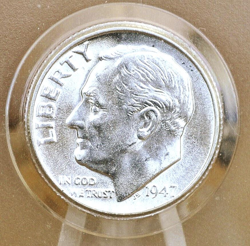 1947 PDS Roosevelt Silver Dimes - Choose Mint and Grade - Roosevelt Dime 1947 P, 1947 D Dime, 1947 S Dime - Circulated & Uncirculated Dimes