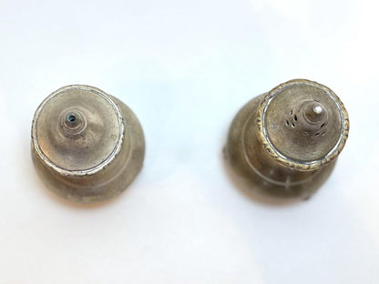 Gothic Style Three-Legged Salt and Pepper Set -Ornate Vintage Salt & Pepper Set