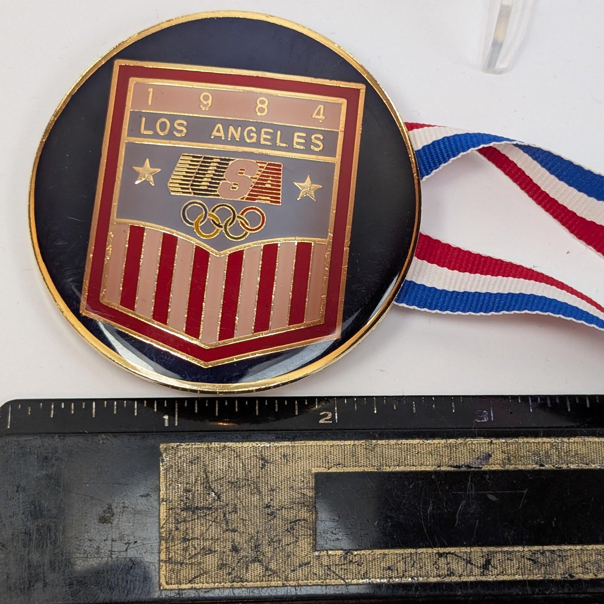 1984 LA Olympic Medal Belt Buckle - Levi Strauss & Co - Los Angeles