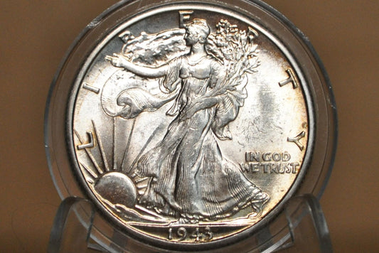 1943-D Walking Liberty Silver Half Dollar - Choose by Grade / Condition - Denver Mint - 1943D, 1943 D WLH