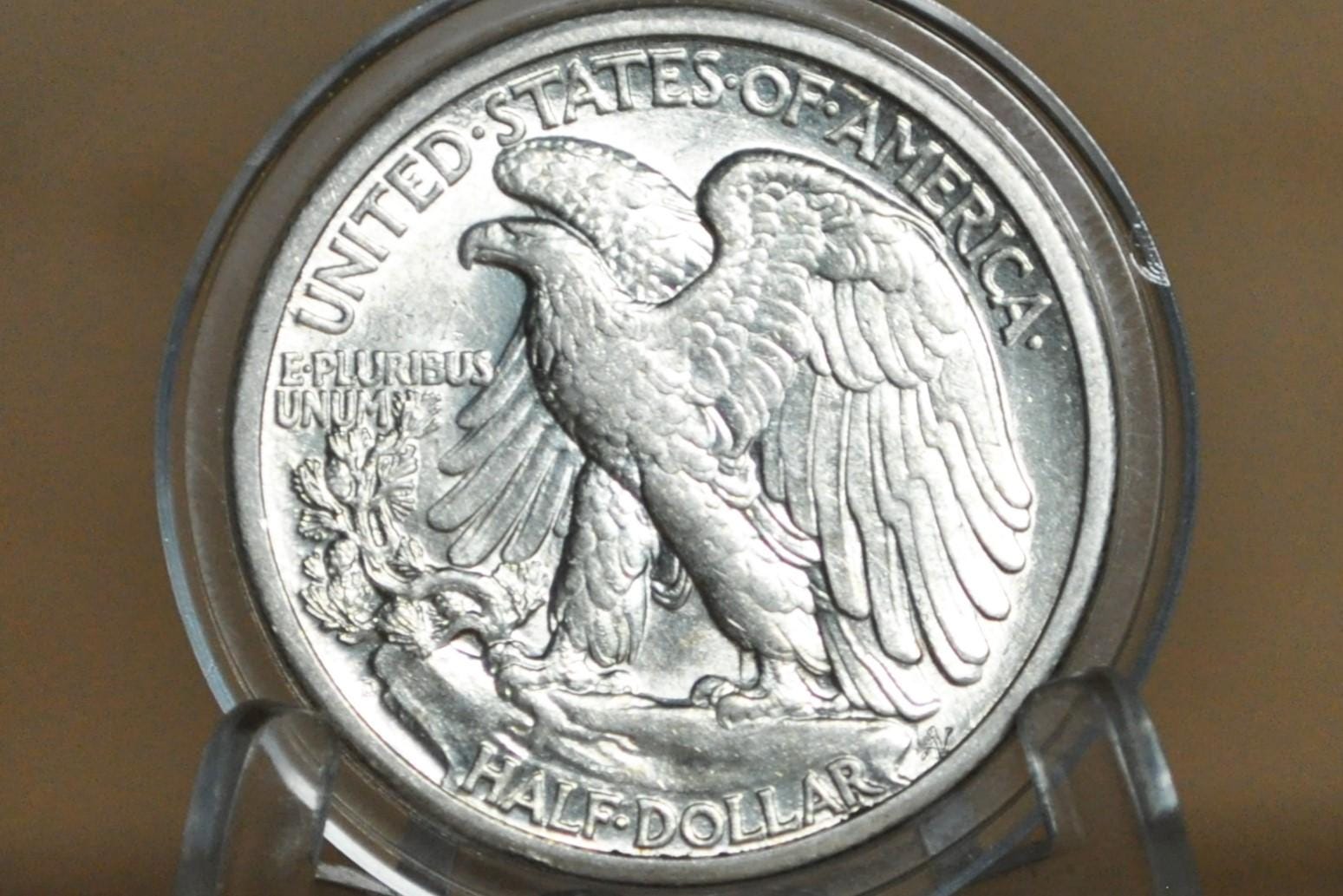 1945-D Walking Liberty Silver Half Dollar - Choose By Grade - Denver Mint - 1945D, 1945 D Wlh