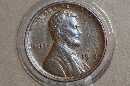 1913 Wheat Penny - Choose by Grade - Early Date - 1913-P Wheat Cent - Philadelphia Mint - Wheat Ear Cent 1913 - WW1 Era Coin