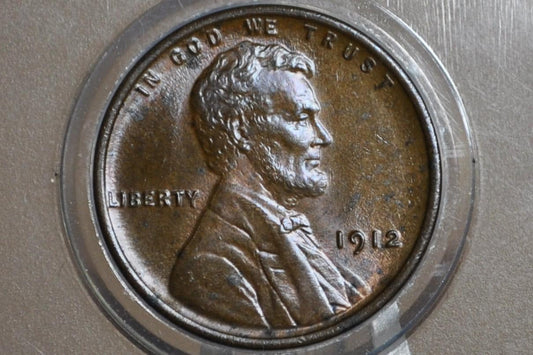 1912 P,D,S Wheat Penny - Choose by Mint and Grade - Lincoln Wheat Ear Cent - Semi Key Date - WWI Era Coin