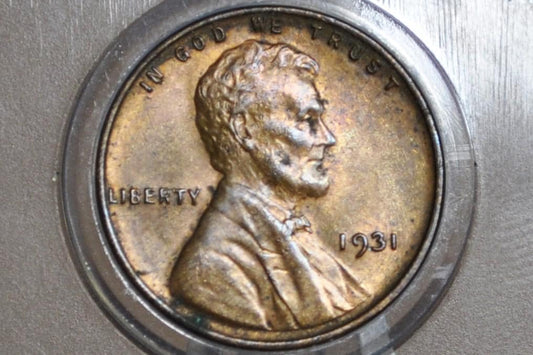 1931 Wheat Penny - F-XF (Fine to Extremely Fine) Grade / Condition - Great Depression - 1931 P Wheat Ear Cent