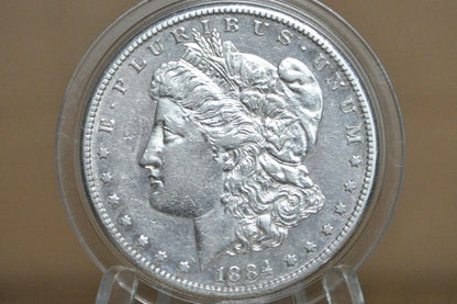 1884-S Morgan Silver Dollar - Choose by Grade / Condition - Semi-Key Date - San Francisco Mint 1884 S Mint Morgan Dollar 1884S, Low Mintage