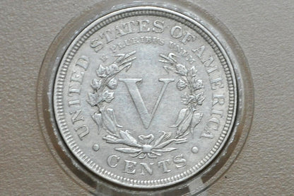 1888 Liberty Head Nickel - Choose by Grade - Key Date - 1888 V Nickel - Philadelphia Mint - 1888 Nickel - Rarer V Nickel Date