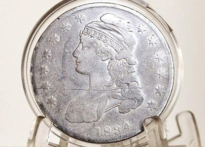 1834 Capped Bust Half Dollar - Fine Detail, Great Detail - 1834 Half Dollar US Half Dollar 1834 - Early American Coin