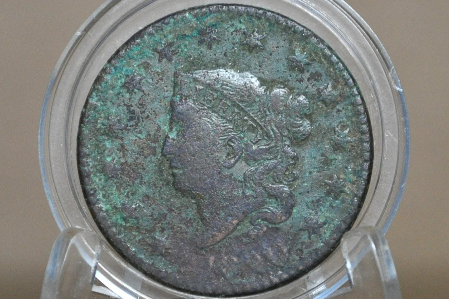 1820 Matron Head Large Cent Small Date - AG/G, Small Date - 1820 Liberty Head Cent - 1820 US One Cent - Matron Head 1816 to 1835