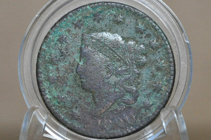 1820 Matron Head Large Cent Small Date - AG/G, Small Date - 1820 Liberty Head Cent - 1820 US One Cent - Matron Head 1816 to 1835