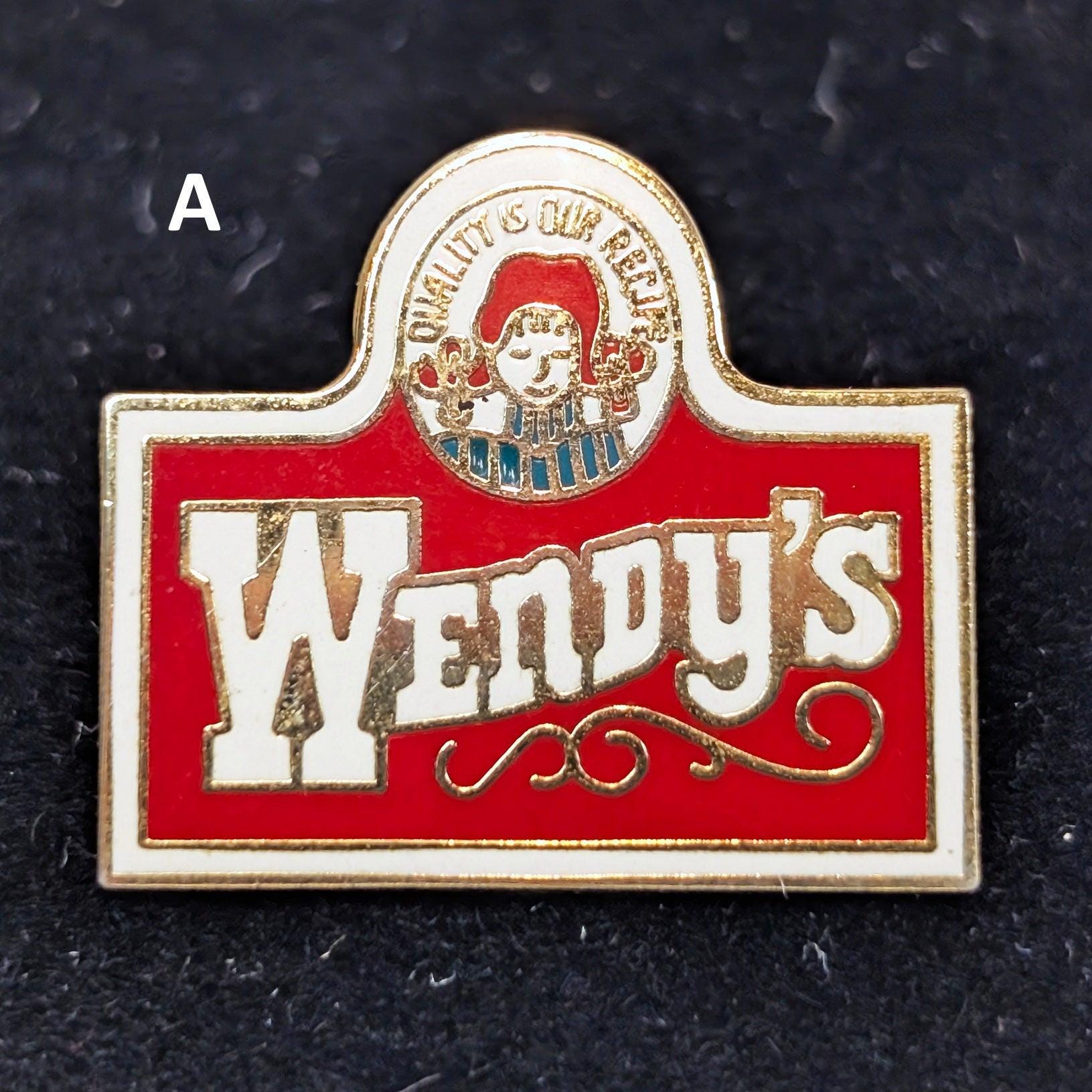Choose Your Own! Vintage Wendy&#39;s Employee Pins - New Old Stock