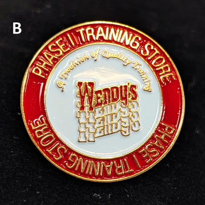 Choose Your Own! Vintage Wendy&#39;s Employee Pins - New Old Stock
