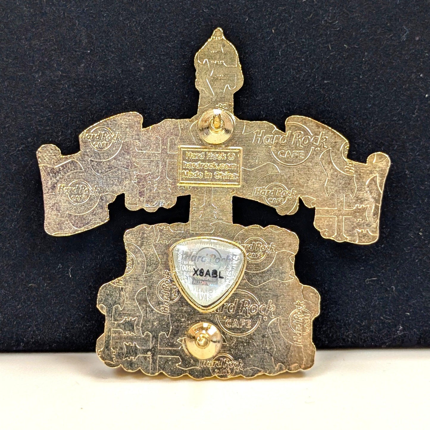 Hard Rock Hotel Orlando Happy Birthday Enamel Pin - Guitar - Music Notes - Cake