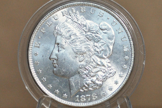 1878 Morgan Silver Dollar Eight Feathers - MS63 (Choice Unc.) - 1878 8 Tail Feathers Morgan 8 Tailfeather Variety 1878 P Morgan Silver