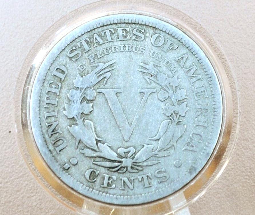 1912-S Liberty Head Nickel, The Key Date- VG+ (Very Good) Grade - San Francisco Mint - Liberty Nickel 1912S, Very Rare Coin, Only 238,000