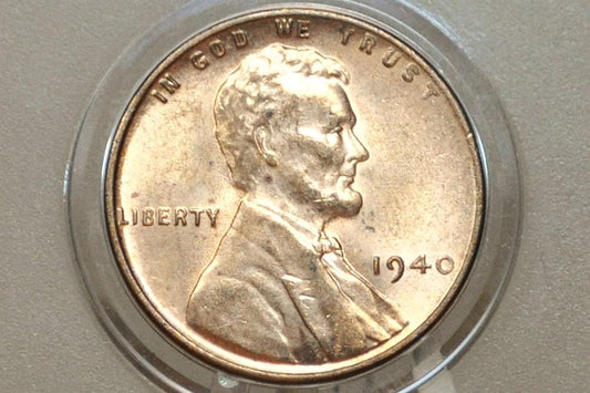 1940 P,D,S Wheat Pennies - XF/AU Grade / Condition - Philly, Denver, San Fran Mints - Wheat Back Cent 1940 D Wheat Ear Lincoln Cent 1940 S