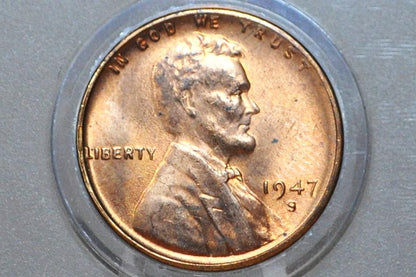 1947 S Wheat Penny - WWII Era Cent - 74th Anniversary - Collectible Coin (Denver Mint)