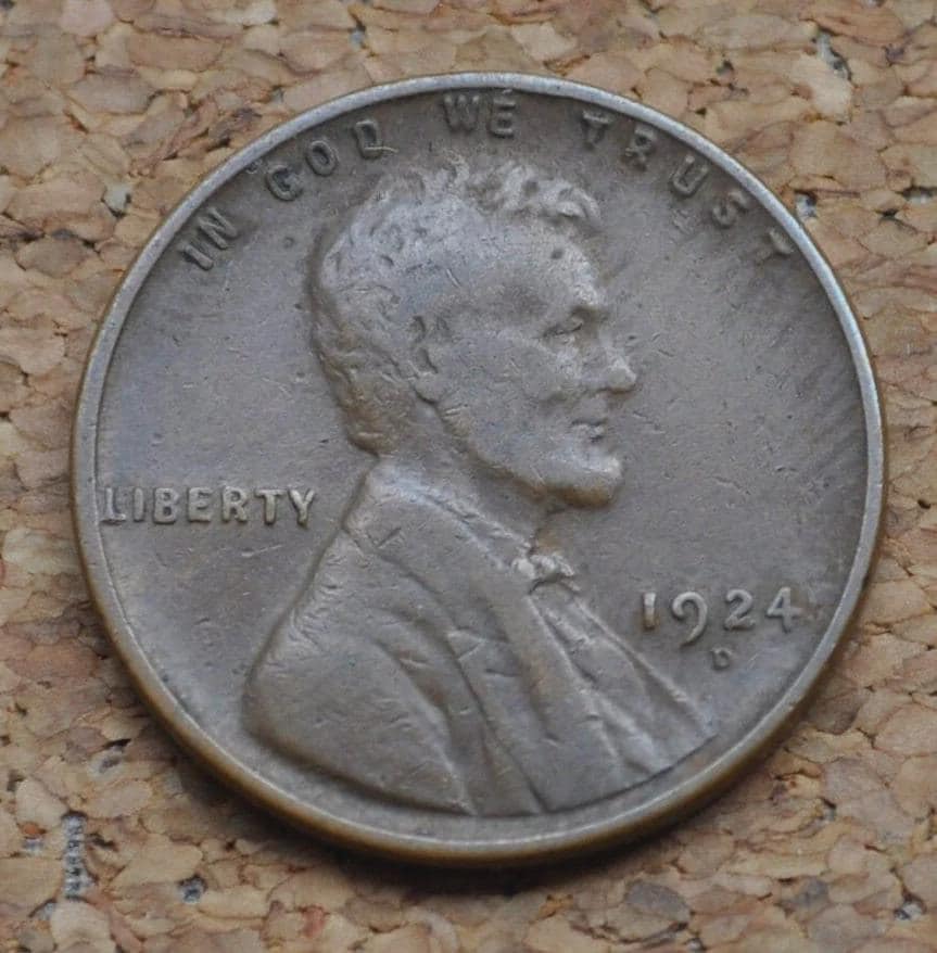 1924 Wheat Pennies, P,D,S - Choose by Mint / Grade / Condition - San Francisco Mint Denver, Philadelphia - 1924 S Wheat Ear Cent 1924D