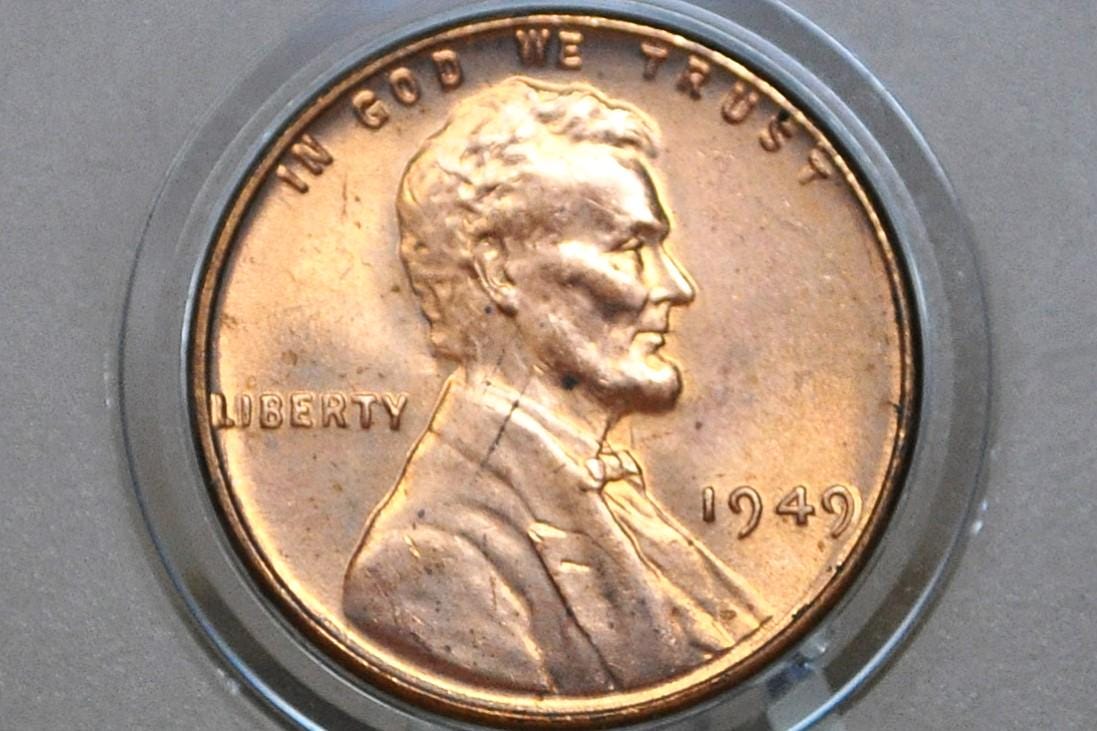 1949 P,D,S Wheat Pennies - XF (Extremely Fine) Grade / Condition - San Francisco Mint Denver, Philly- 1949S Wheat Ear Cent 1949 D Cent 1949P