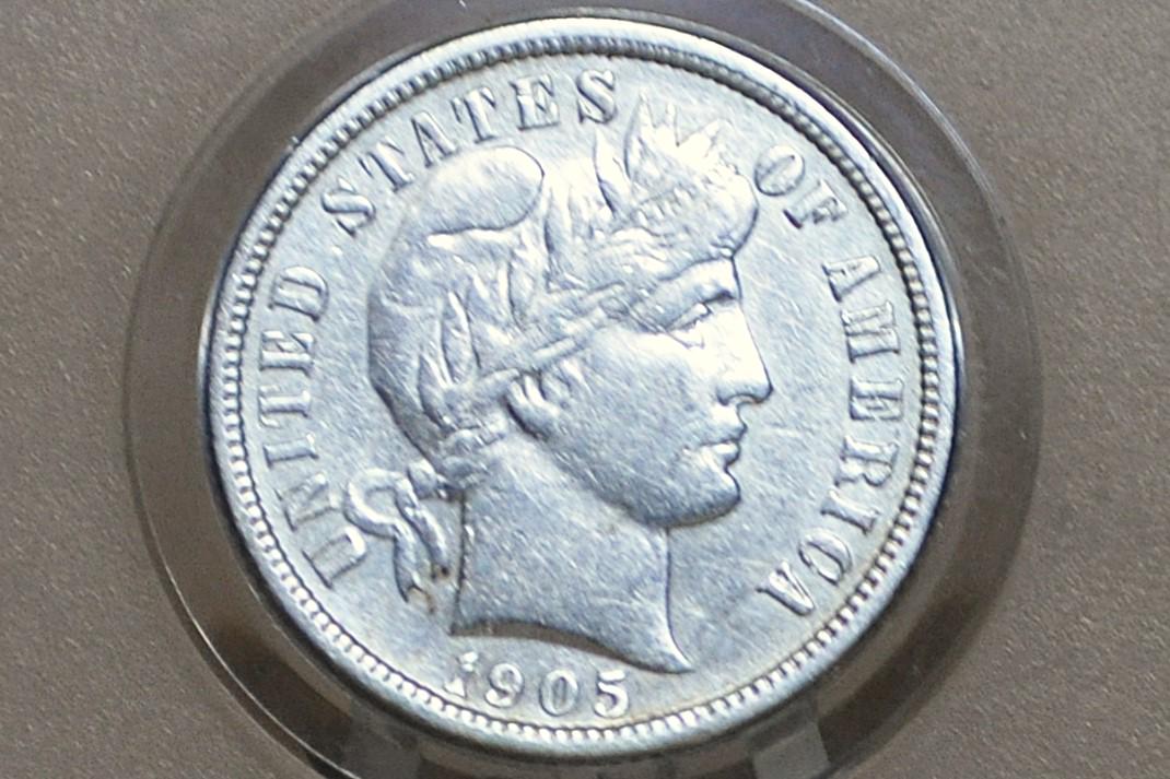 1905 Barber Silver Dimes - Choose by Mint & Grade/Condition, Better Date San Francisco Mint 1905 New Orleans 1905 Dime 1905S 1905O
