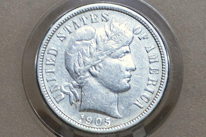 1905 Barber Silver Dimes - Choose by Mint & Grade/Condition, Better Date San Francisco Mint 1905 New Orleans 1905 Dime 1905S 1905O