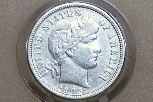 1905 Barber Silver Dimes - Choose by Mint & Grade/Condition, Better Date San Francisco Mint 1905 New Orleans 1905 Dime 1905S 1905O