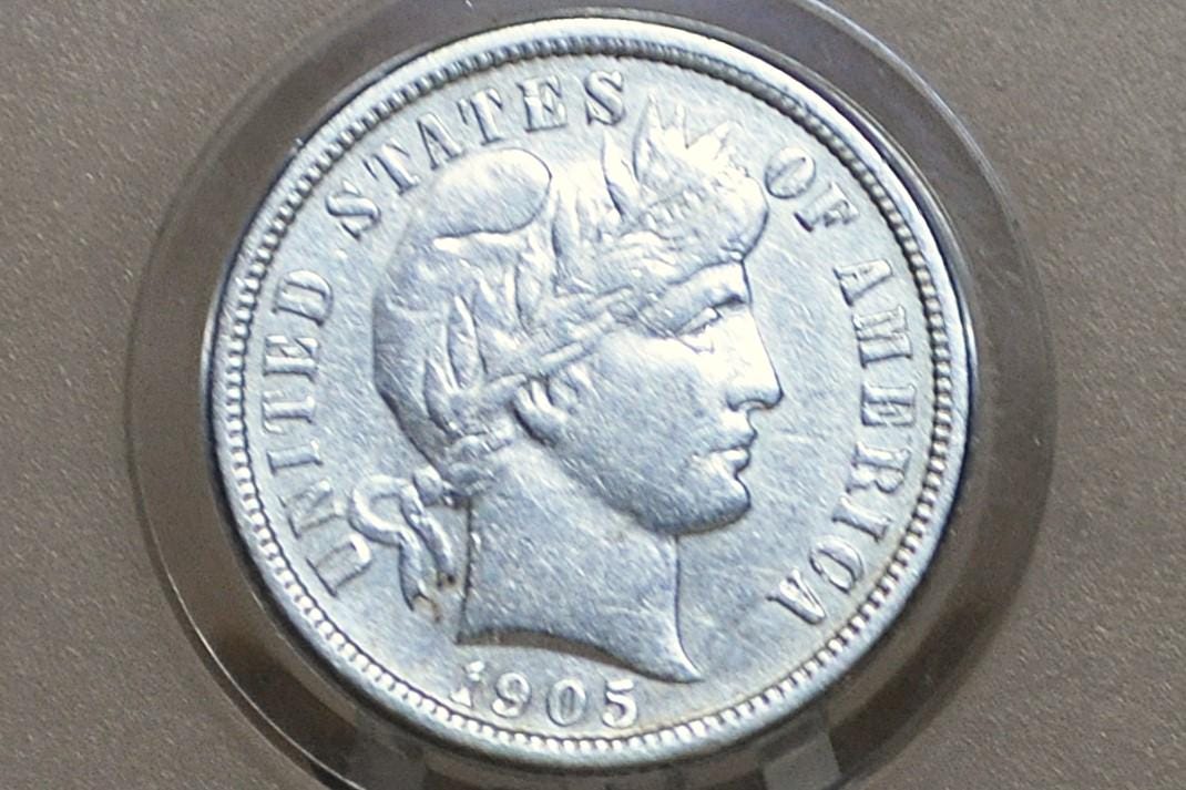 1905 Barber Silver Dimes - Choose by Mint & Grade/Condition, Better Date San Francisco Mint 1905 New Orleans 1905 Dime 1905S 1905O