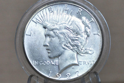 1927 Peace Silver Dollar - Choose by Grade / Condition -Philadelphia Mint- 1927 P Silver Dollar 1927P Peace Dollar Key Date