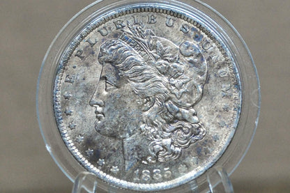 1885-O Morgan Silver Dollar - Choose by Grade, VF-MS63 (Choice Uncirculated) Beautiful Luster - New Orleans Mint - 1885 O Morgan Dollar
