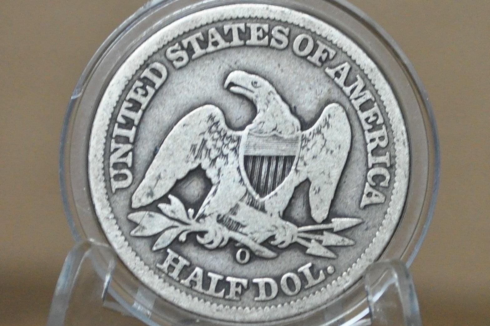 1858-O Seated Liberty Half Dollar - VG Grade / Condition - 1858O Liberty Seated Silver Half Dollar With Arrows